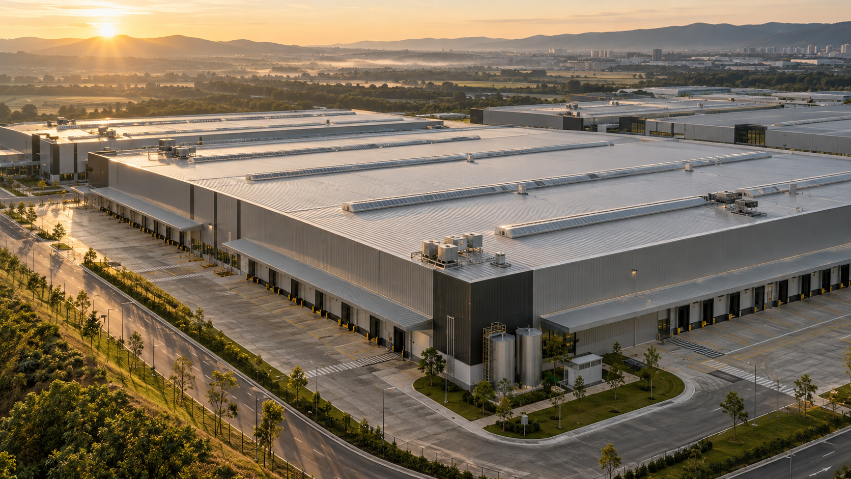 Industrial roofs and logistics facilities